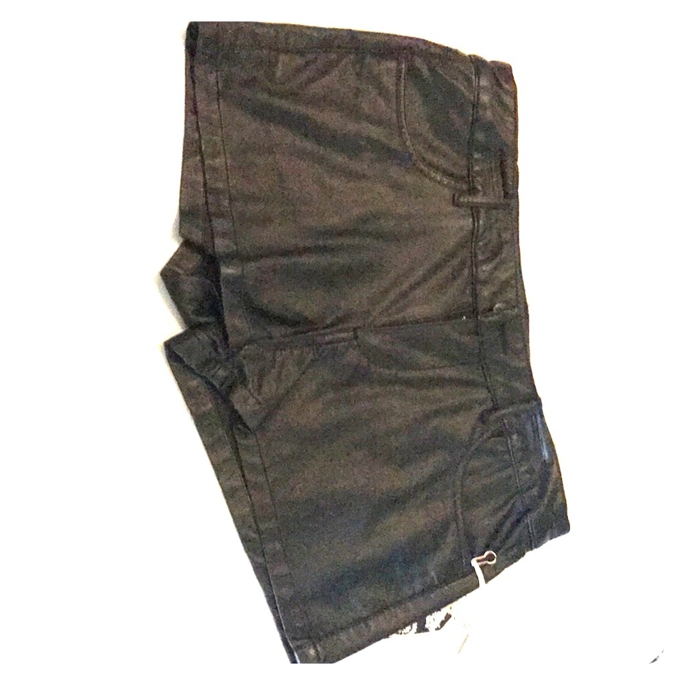 Leather shorts